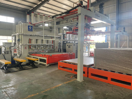 kaufen Holztürmöbel Kurzzyklus Lamination Hot Press Machine für Türen Linie online manufacture
